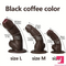 6.29in 8.26in 10.43in XML Ebony Silicone Soft Real Coffee Dildo For Love