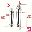 4.05in 4.92in Metal Enema Shower Dildo For Anal Vaginal Cleaner Sex Toy