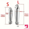 4.05in 4.92in Metal Enema Shower Dildo For Anal Vaginal Cleaner Sex Toy