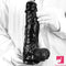 12.2in Super Big Thick Realistic Black Dildo BDSM Sex Toy For Anal Toy