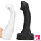 10.63in 12.6in 13.77in Silicone Big Soft Curved Black Mushroom Dildo