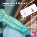 8.7in App Controlled Wearable Vibrating Dog Odd Remote Vibrator Dildo