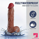 8.46in Soft Real Silicone Large Squirting Dildo With Curved Shaft Toy