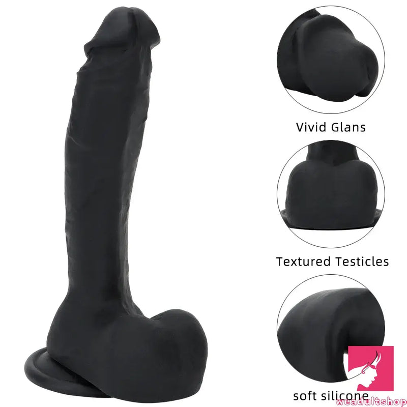 8.46in Premium Silicone Soft Mixed Color Dildo For Anal Sex Love Toy