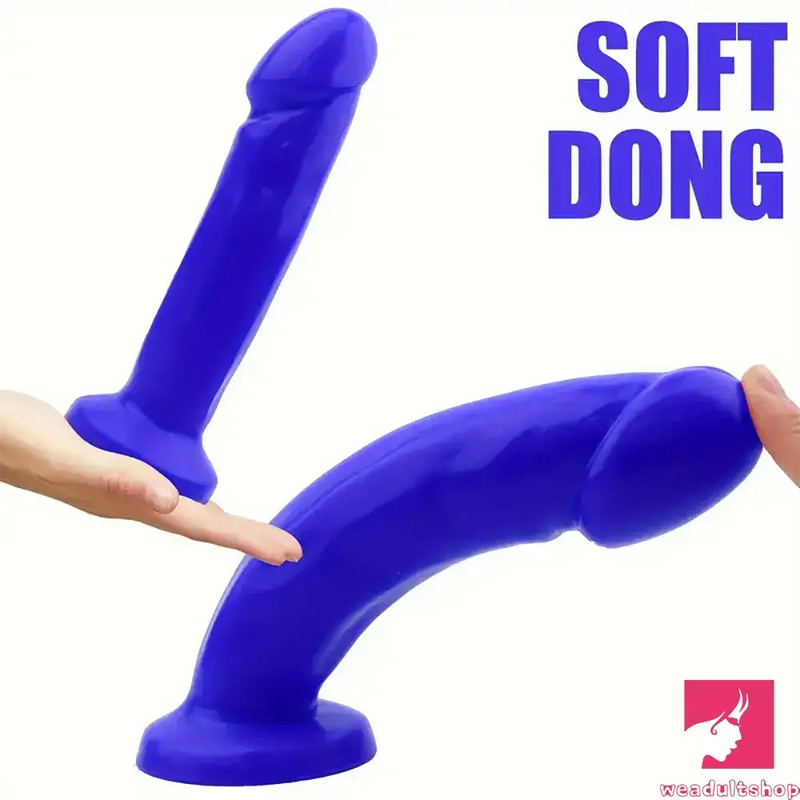 7.6in Body Safe Silicone Soft Suction Cup Dildo For Women Men Sex