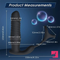 5.91in Black Auto Vibrating Thrusting APP Controlled Dildo With Penis Ring