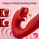 6.92in Dual Heads Auto Thrusting Lucking Sucking Vibrating Dildo