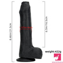 8.46in Large Uncut Silicone Soft Mixed Color Dildo For Women Sex Toy