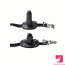 2.17in 3.74in Small Face Chin Dildo BDSM Adult Toy With PU Leather