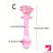 5.4in 5.7in Clear Elegant Unisex Glass Crystal Dildo For Female Sex