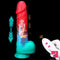 9.05in Big Smart Heating Thrusting Vibrating Remote Auto Dildo