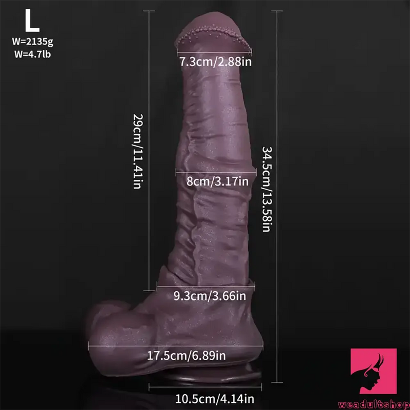 9.45in 11.41in 13.58in Liquid Silicone Animal Horse Dildo For Vagina