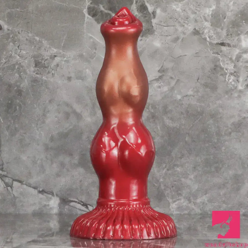 6.69in 7.48in 9.06in Silicone Fantasy Animal Dog Soft Cock Dildo