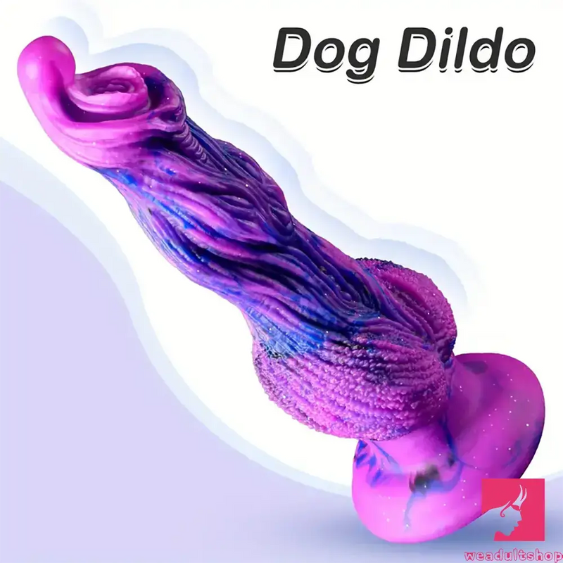 9.8in Fantasy Animal Soft Silicone Dog Monster Dildo For Anal Sex Play