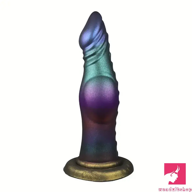 7.28in Fantasy Monster Dog Knot Silicone Soft Cock Dildo For Prostate Sex