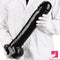 15.74in Extra Big Long Black Dildo Real BDSM Sex Toy For G spot Anus