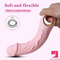 7.08in Liquid Silicone Bendable Soft Vibrating Dildo For Couples