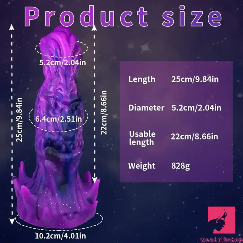 9.84in Big Fantasy Monster Silicone Soft Dildo For Prostate Vaginal Sex