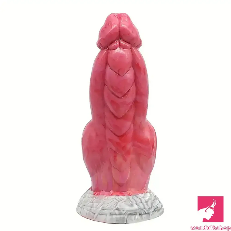 7.67in Fantasy Monster Silicone Soft Dildo For Vagina With Big Knot