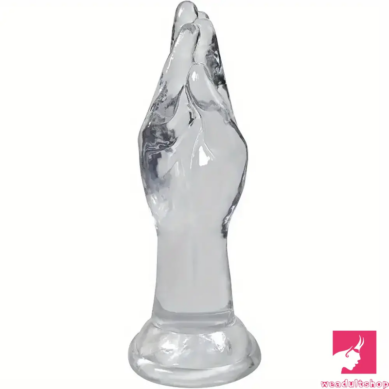 9.6in Big Clear Fist Hand Dildo Adult Sex Toy For Anal Fisting Love