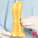 7.08in Top Quality Soft Liquid Silicone Thick Spiked Butt Plug Dildo