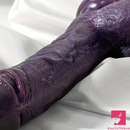 8.66in 8.74in 10.43in Big Ebony Silicone Flexible Dildo For Sex Orgasm