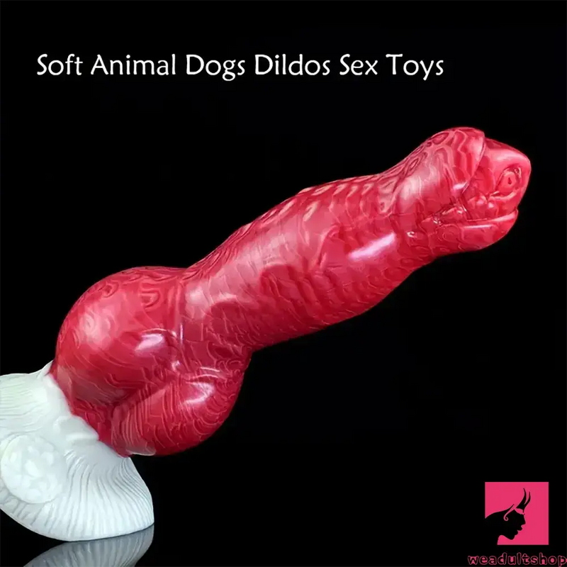 8.27in 9.2in 10.8in Fantasy Dog Cock Silicone Big Knot Soft Male Dildo