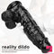 12.2in Super Big Thick Realistic Black Dildo BDSM Sex Toy For Anal Toy