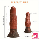 8.11in Soft Real Big Silicone Monster G Spot Dildo For Hands Free Sex