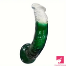 7.28in Soft Silicone Clear Real Dildo For Anus Clitoris Stimulation