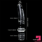 6.69in 6.88in 7.08in 7.28in Clear Glass Crystal Dildo With Handle Sex Toy