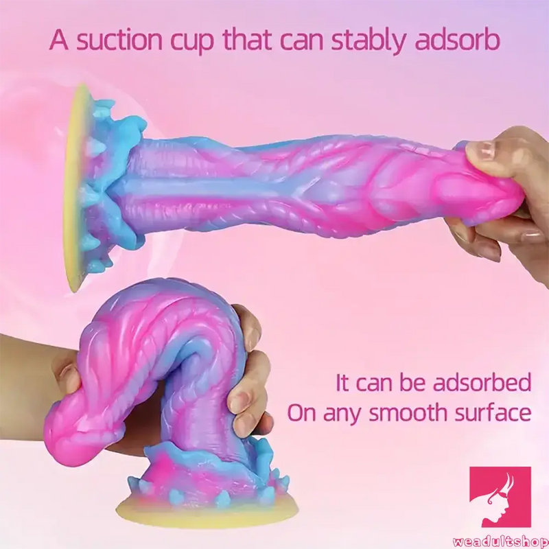 8.6in Silicone Soft Monster Dildo Big Female Masturbator For Anal Toy