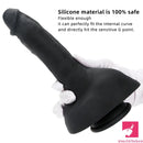 9.05in Premium Large Silicone Soft Mixed Color Dildo For Anus Clit