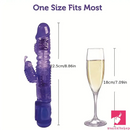 8.86in Silicone Soft Vibrating Rotation Dildo For G-spot Clit Stimulator