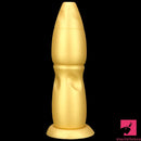 9.84in Gold Soft Liquid Big Silicone Butt Plug Dildo For Women Men