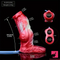 4.8in 5.59in Soft Liquid Silicone Monster Ejaculating Dildo Sleeve For Delay