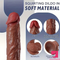 8.46in Soft Real Silicone Large Squirting Dildo With Curved Shaft Toy