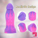 6.89in Body Safe Silicone Soft Odd Suction Cup Dildo For Women Men