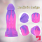 6.89in Body Safe Silicone Soft Odd Suction Cup Dildo For Women Men