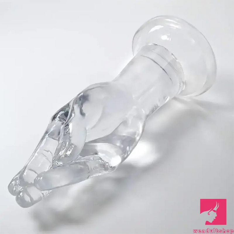 9.6in Big Clear Fist Hand Dildo Adult Sex Toy For Anal Fisting Love