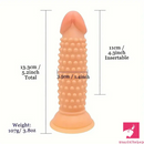 5.2in Spiked Dildo For Anal Expansion Adult Love Toy With Suction Cup