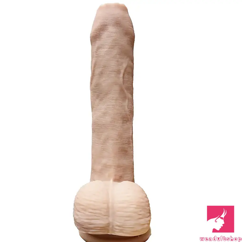 9.45in Large Realistic Female Male Flesh Like Real Dildo With Suction Cup