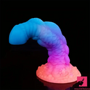 8.66in Silicone Dragon Luminous Real Soft Dildo For Clit Stimulation