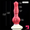 8.03in Fantasy Big Dog Knot Silicone Soft Dildo For G-Spot Orgasm