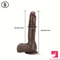 8.6in 10.43in Real Silicone Soft Large Dildo With Veined Shaft Firm Balls