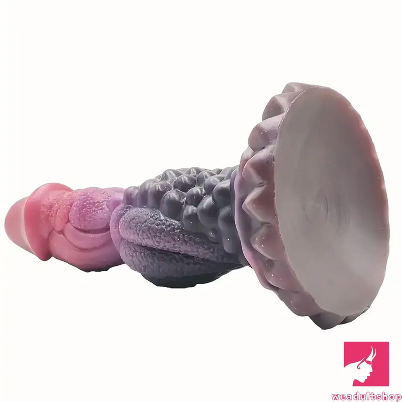 8.66in Silicone Soft Big Monster Dildo For Women Men Clit Dilator