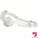 8.46in Flexible Clear Crystal Dildo For Couples Lesbian Love Toy