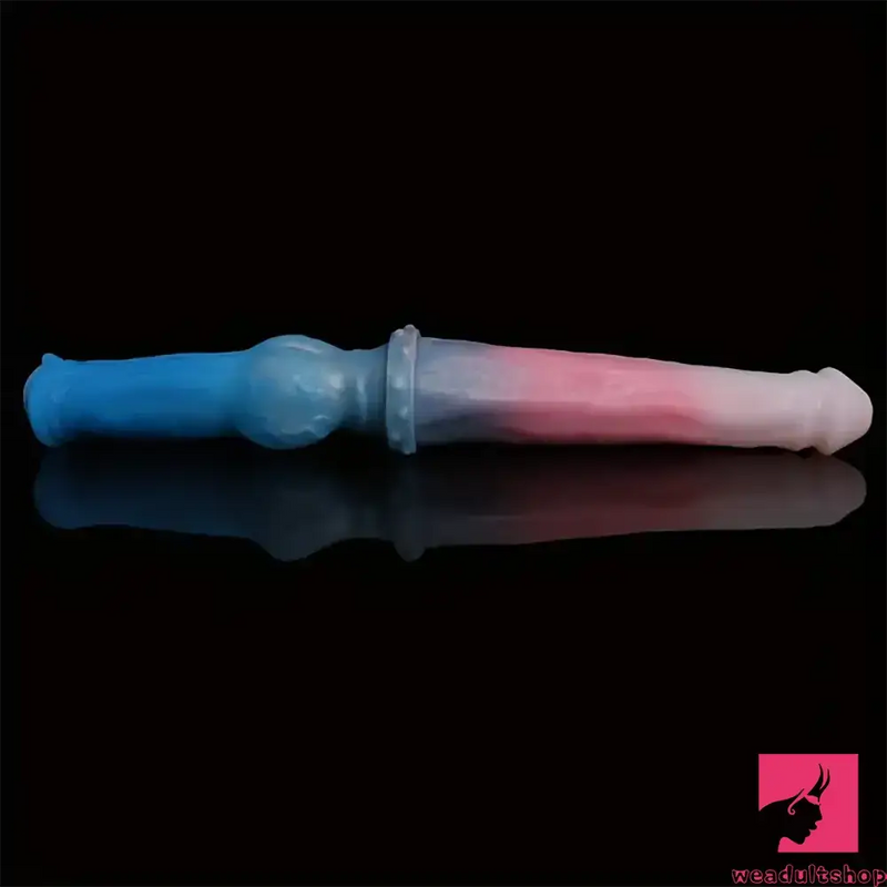 15.7in Long Large Double Sided Liquid Silicone Dog Horse Real Dildo