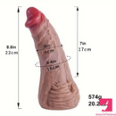 8.8in Real Looking Silicone Flexible Dildo For Male Female Stimulation