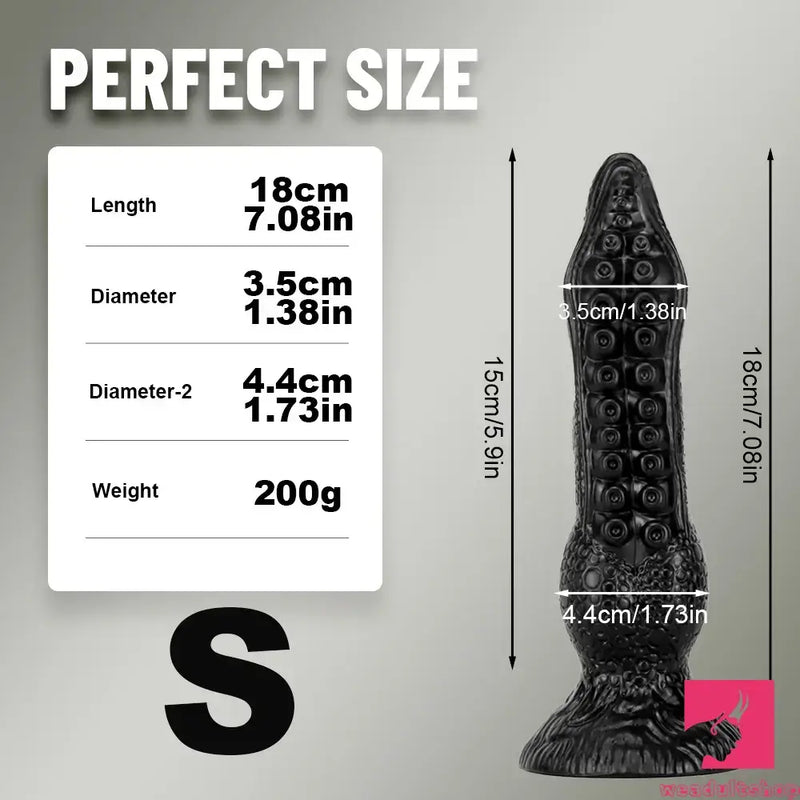 7.08in 9.06in 10.24in 11.81in Big Fantasy Tentacle Octopus Real Dildo